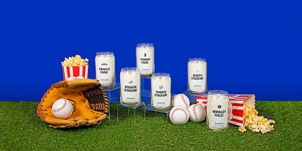 Крученый мяч: Homesick выпустили коллекцию свечей MLB, посвященную бейсболу